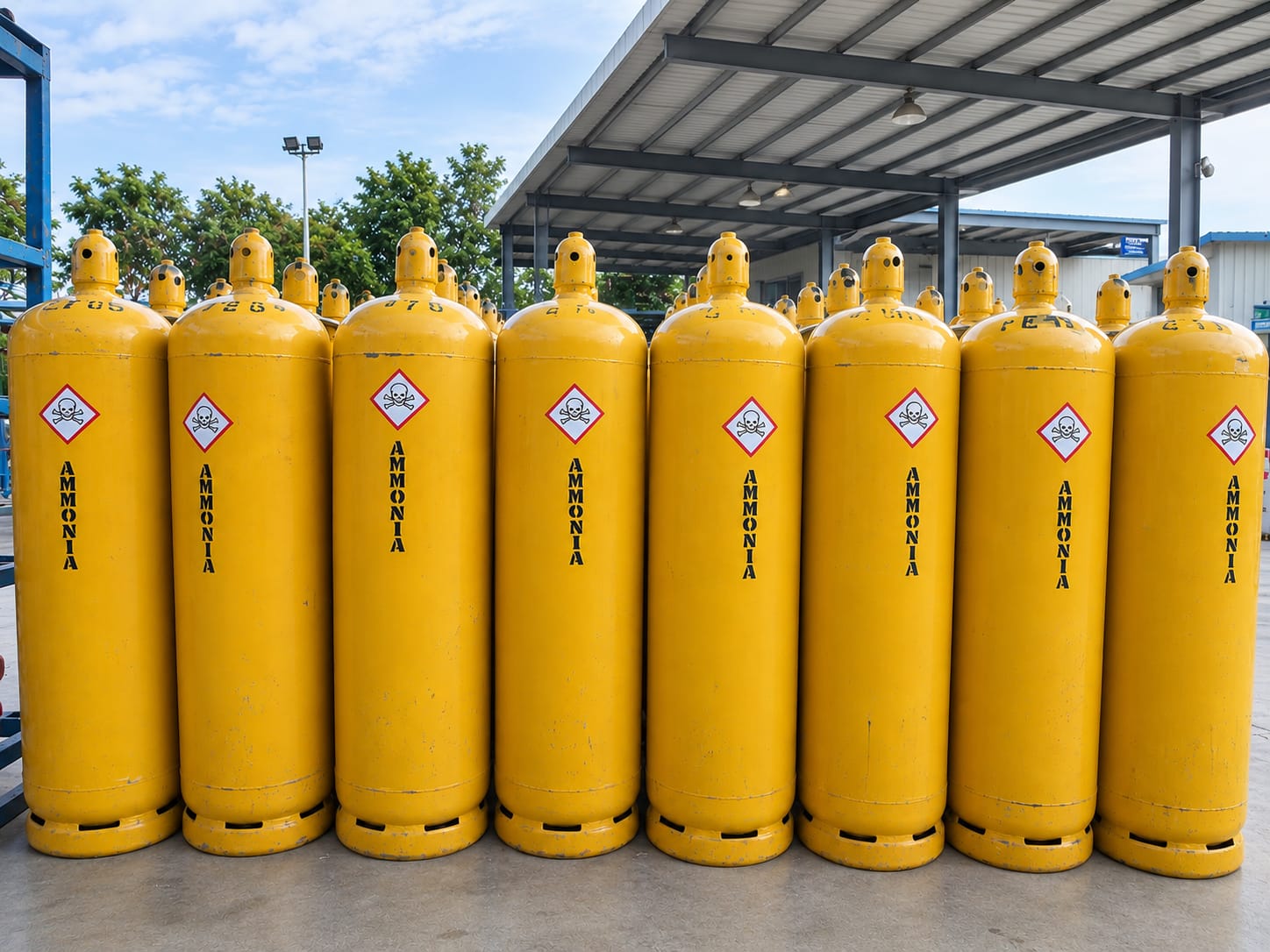Ammonia gas cylinders