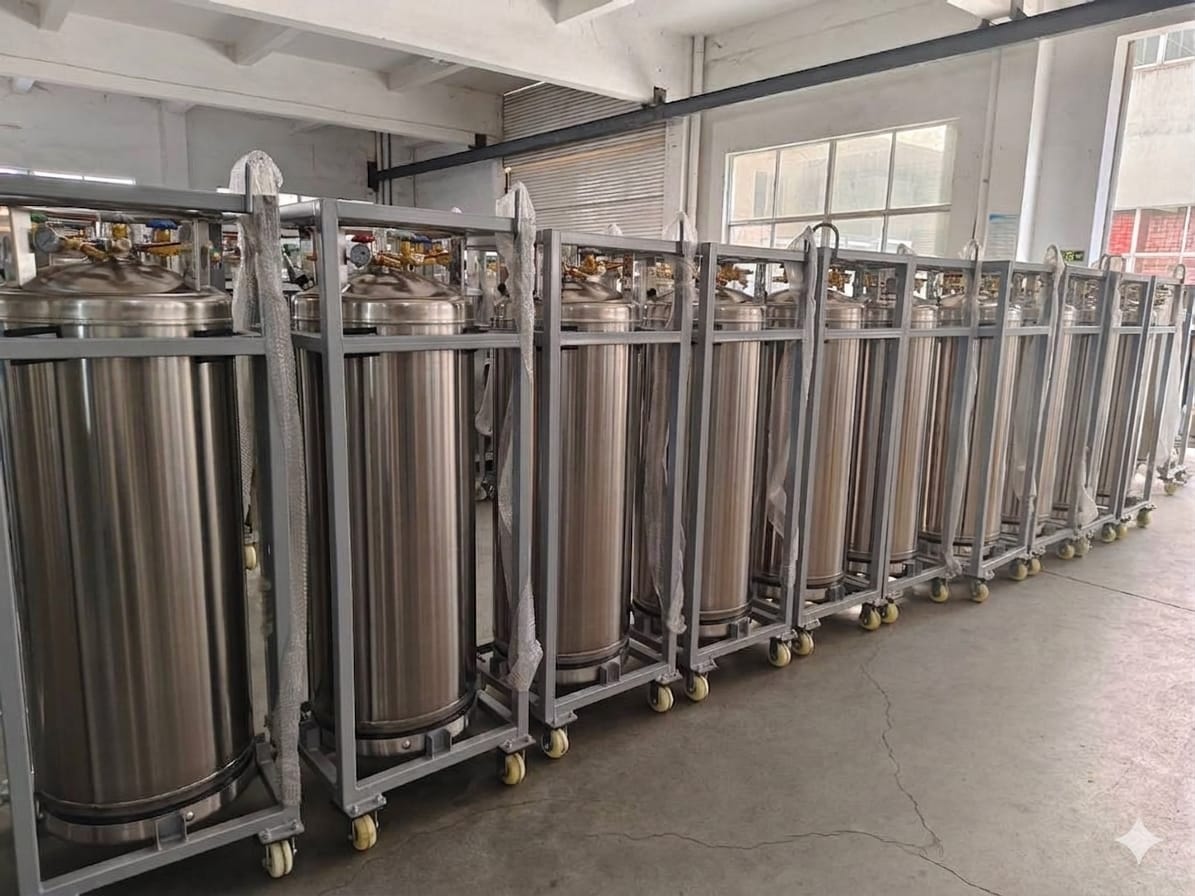 Liquid Nitrogen gas cylinders